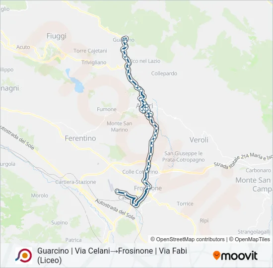 COTRAL Bus Line Map