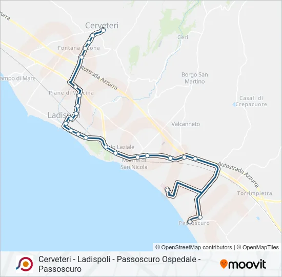 COTRAL Bus Line Map