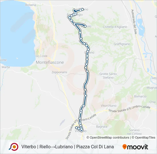 COTRAL Bus Line Map