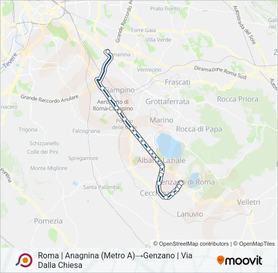 COTRAL Bus Line Map