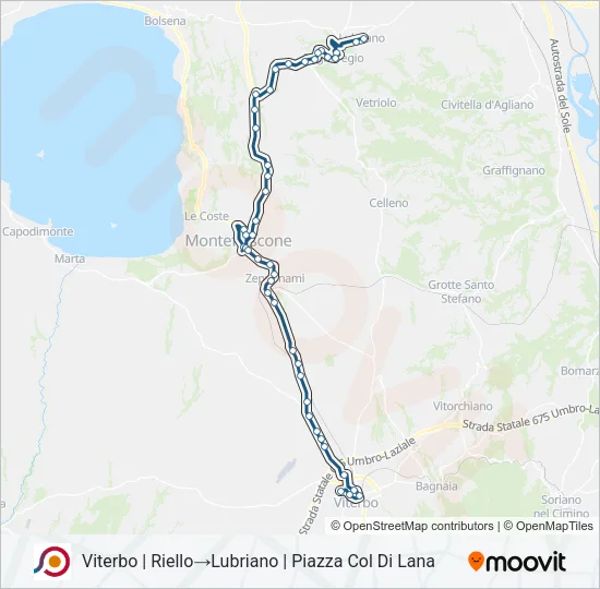 COTRAL Bus Line Map