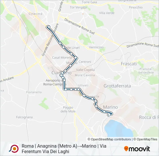 COTRAL Bus Line Map