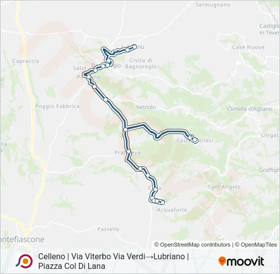 COTRAL Bus Line Map
