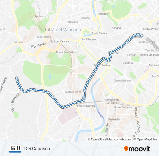 h Route: Schedules, Stops & Maps - Dei Capasso (Updated)