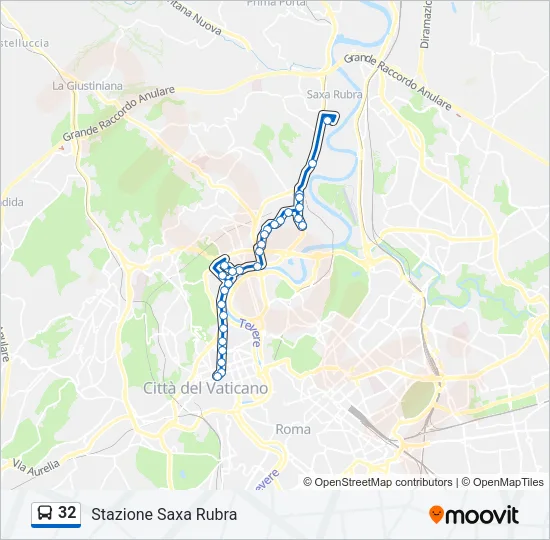 32 Bus Line Map