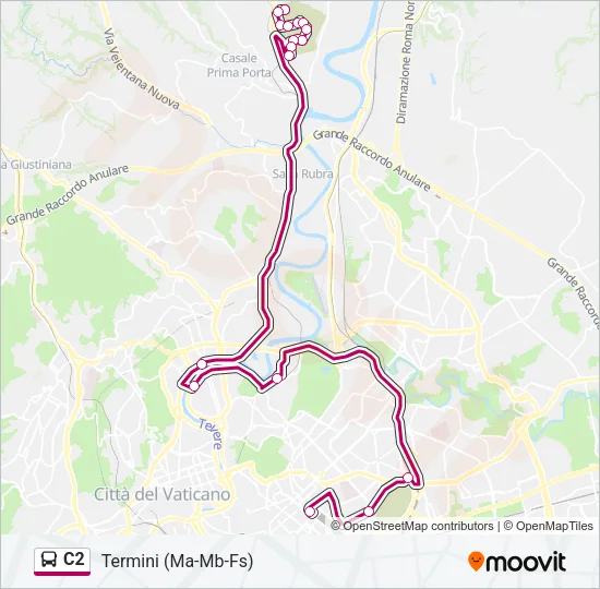 C2 Bus Line Map