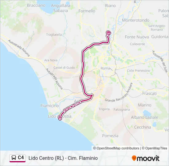 C4 Bus Line Map