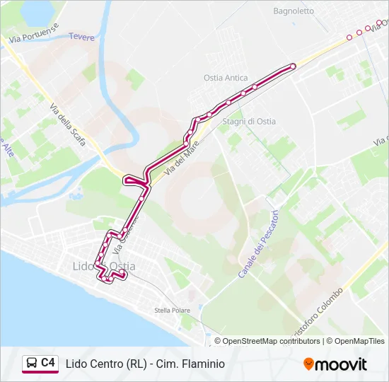 C4 Bus Line Map
