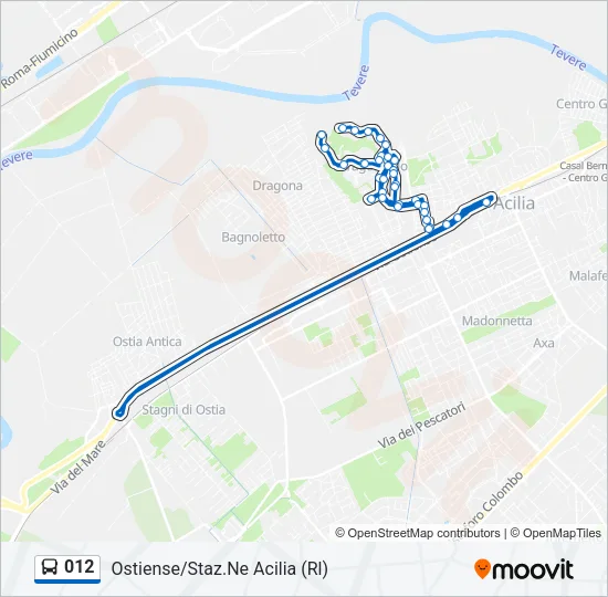 012 Bus Line Map