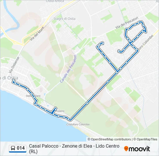 014 Bus Line Map