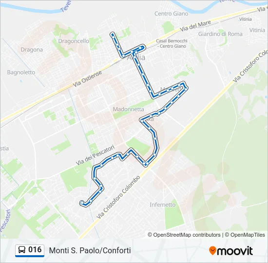 016 Bus Line Map