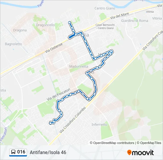 016 Bus Line Map