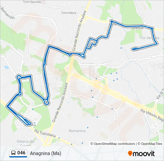 046 Bus Line Map