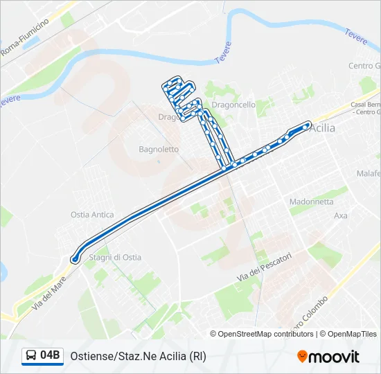04B Bus Line Map