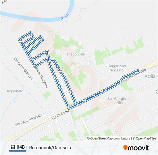 04B Bus Line Map