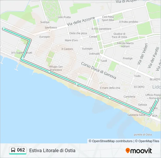 062 Bus Line Map