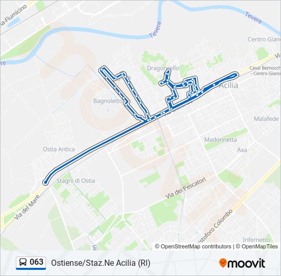 063 bus Line Map