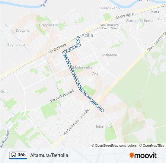 065 bus Line Map