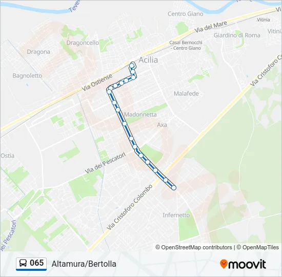 065 Bus Line Map