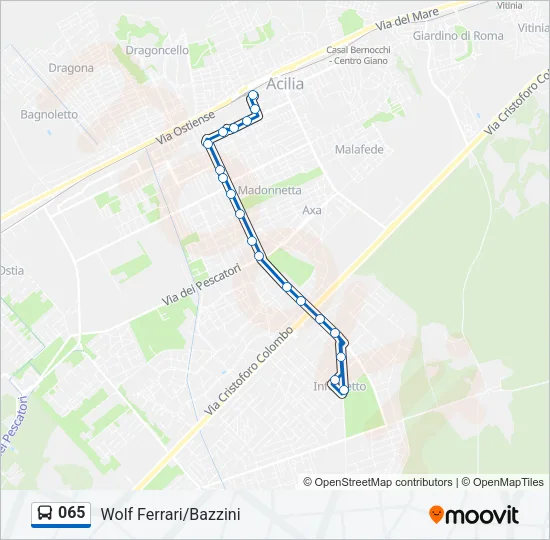 065 Bus Line Map