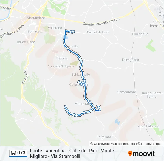 073 Bus Line Map