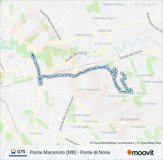 075 Bus Line Map