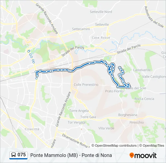 075 Bus Line Map