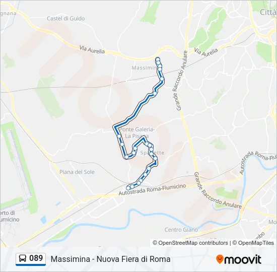 089 Bus Line Map