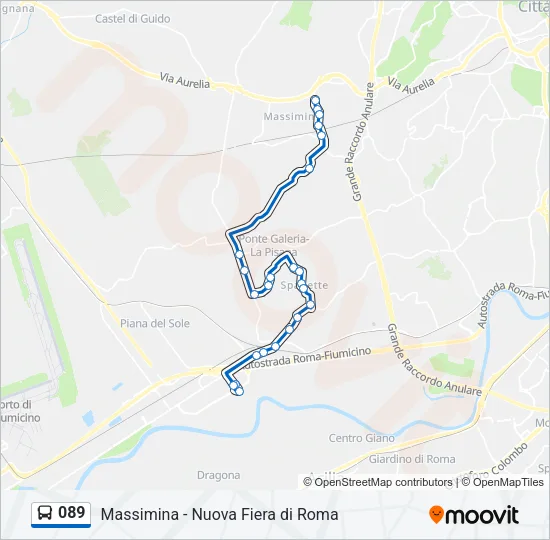 089 Bus Line Map