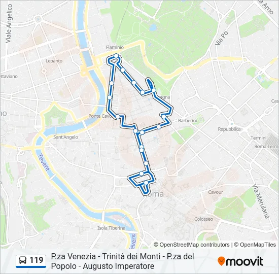 119 Bus Line Map