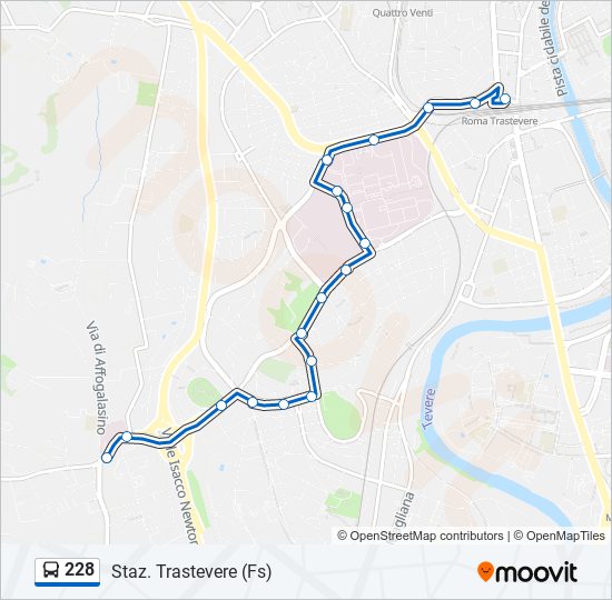 228 Route: Schedules, Stops & Maps - Staz. Trastevere (Fs) (Updated)