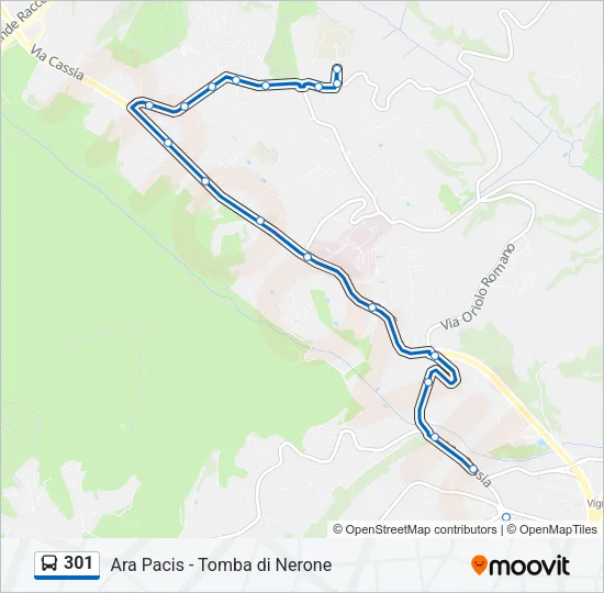 301 Bus Line Map