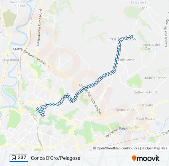 337 Bus Line Map