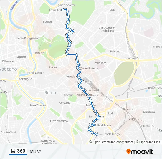 360 Bus Line Map