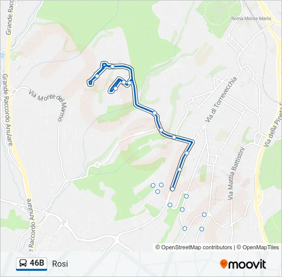 46B Bus Line Map