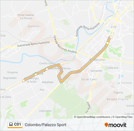 C01 Bus Line Map