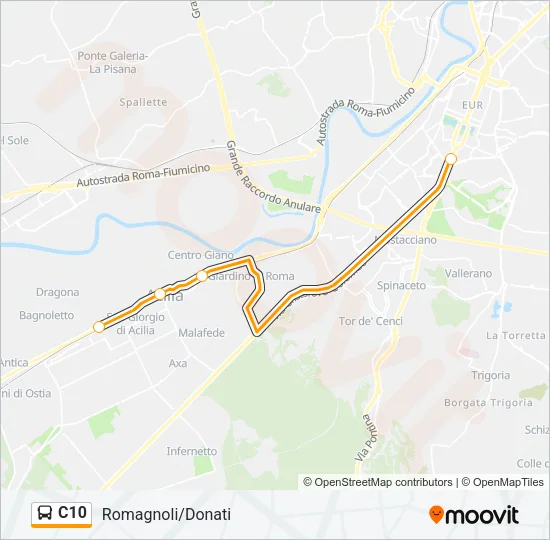 C10 Bus Line Map