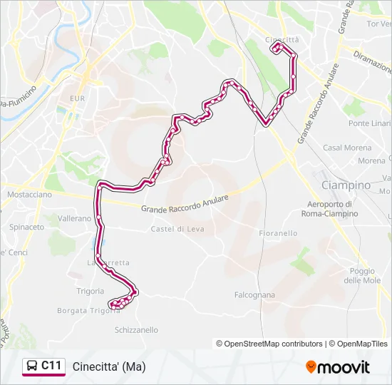 C11 Bus Line Map