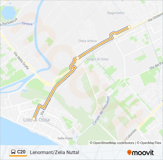 C20 bus Line Map