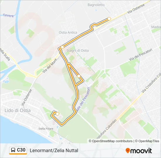 C30 Bus Line Map