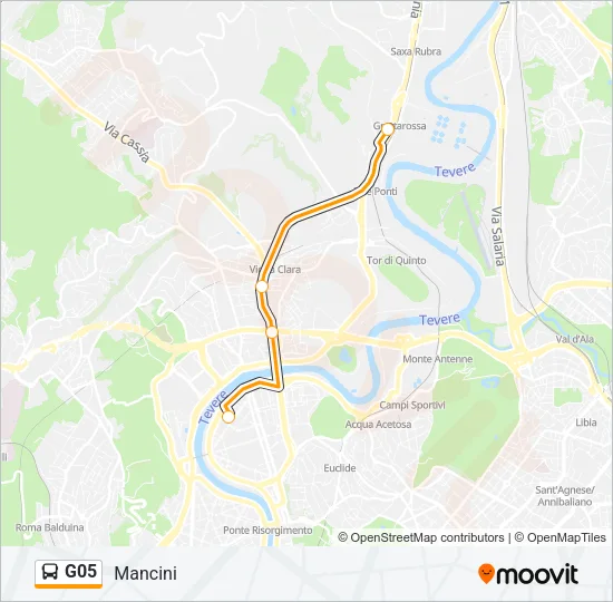 G05 Bus Line Map