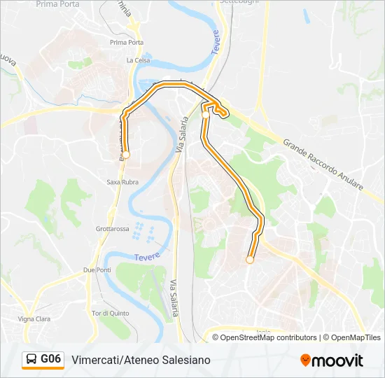 G06 Bus Line Map