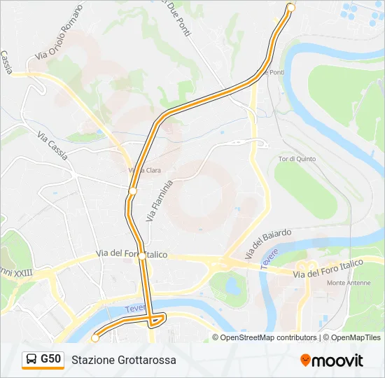 G50 Bus Line Map