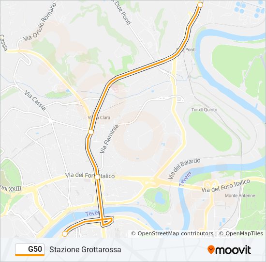 G50 bus Line Map