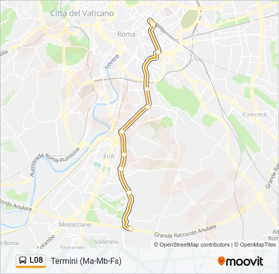 L08 Bus Line Map