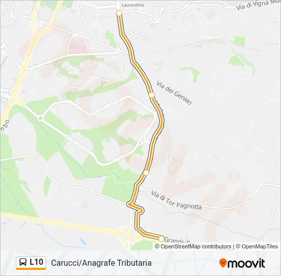 L10 Bus Line Map