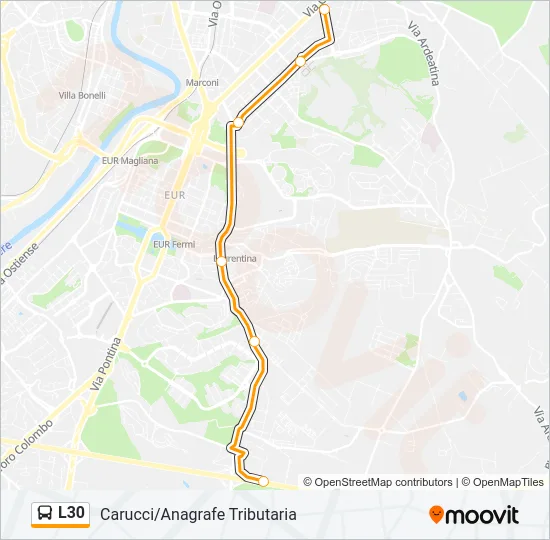 L30 Bus Line Map