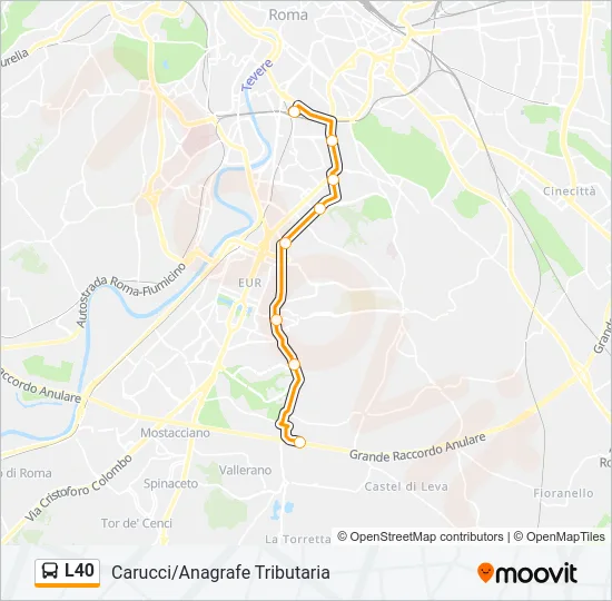 L40 Bus Line Map