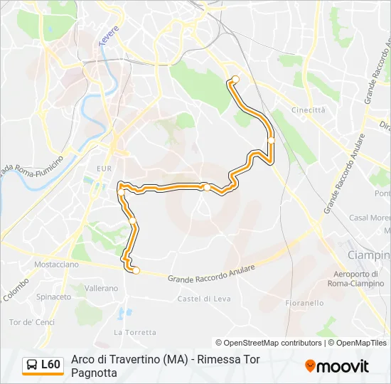 L60 Bus Line Map