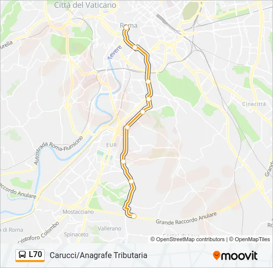 L70 Bus Line Map